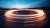 Timelapse photo creating a circular light trail