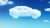 Car made up of clouds