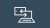 Laptop data sharing icon