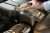 Pouring Castrol Edge Professional engine oil into a Jaguar Land Rover car engine