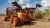 Machine harvesting sugar cane 
