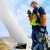 Engineer on wind turbine