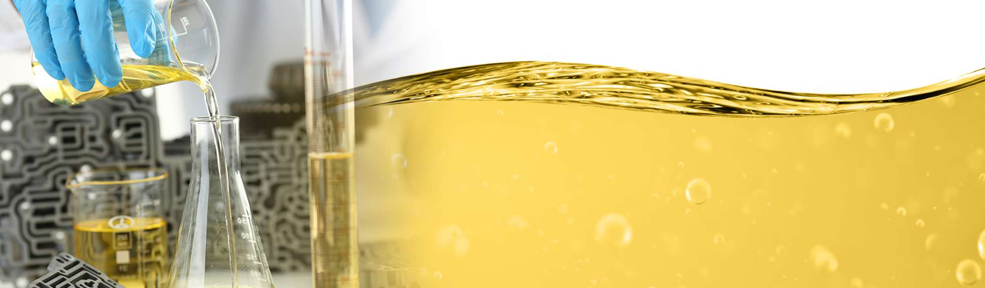 Synthetic shop oil blend
